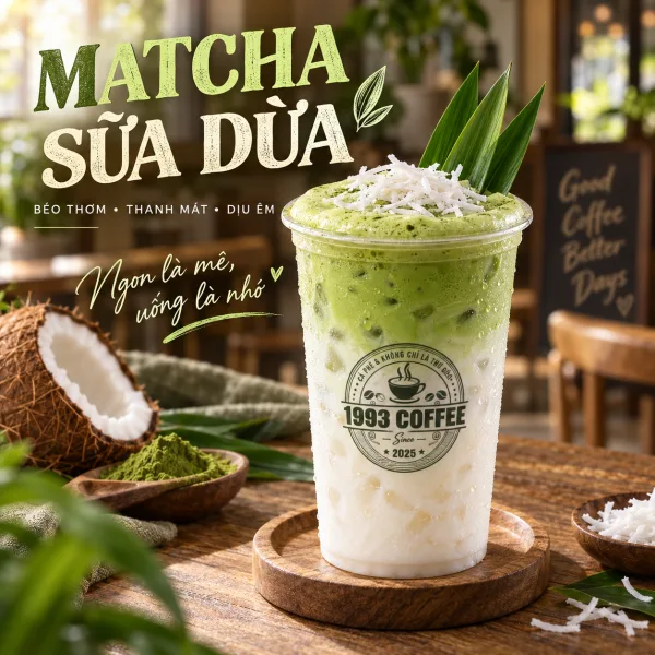 Matcha Coconut Milk tại 1993 Coffee & Work