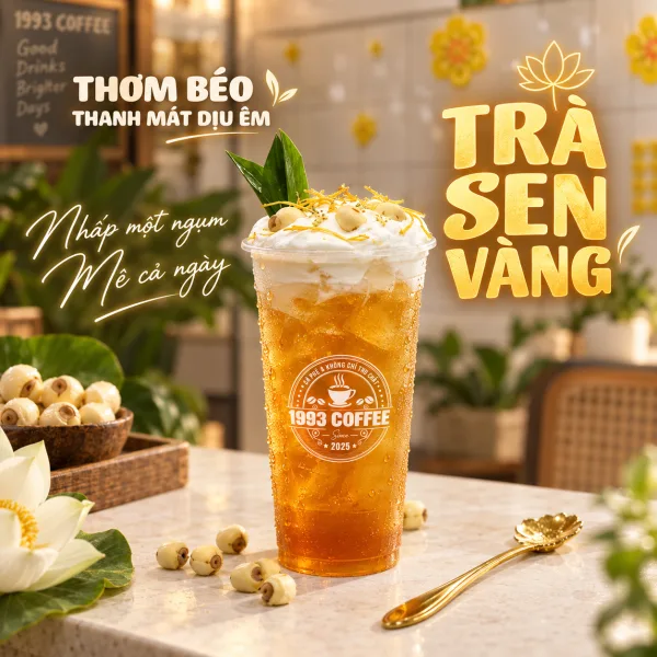 Trà sen vàng tại 1993 Coffee & Work